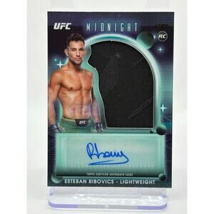 2025 Topps Midnight UFC Esteban Ribovics Rookie Relic Auto /99 SP Lightweight